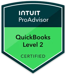 Intuit ProAdvisor QuickBooks Level 2 Certified badge